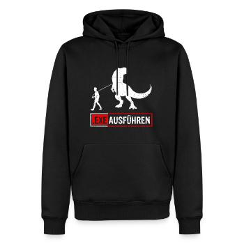 Admin Programmierer ITler Informatik Geschenk EXE - Männer Premium Bio Hoodie - Schwarz - Vorne - Nico (187cm)