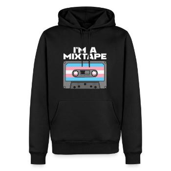 LBGT Flag Gay Pride Human I'm a Mixtape - Männer Premium Bio Hoodie - Schwarz - Vorne - Nico (187cm)