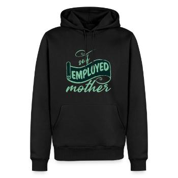 Mère indépendante 2 - Sweat à capuche Premium bio Homme - noir - Devant - Nico (187cm)