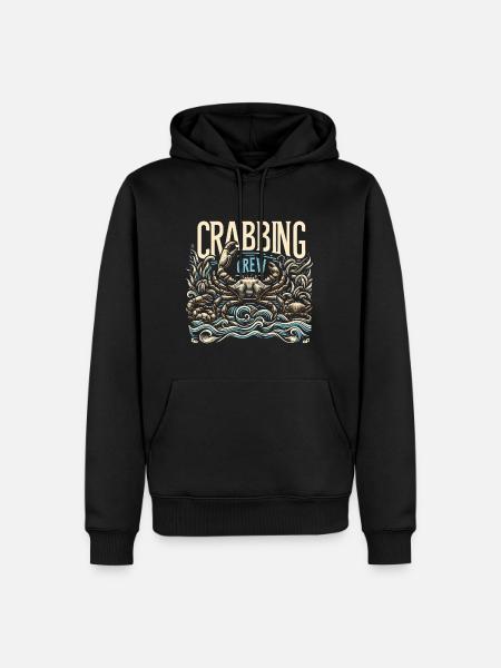 Crabbing Crew 14 - Männer Premium Bio Hoodie - Schwarz