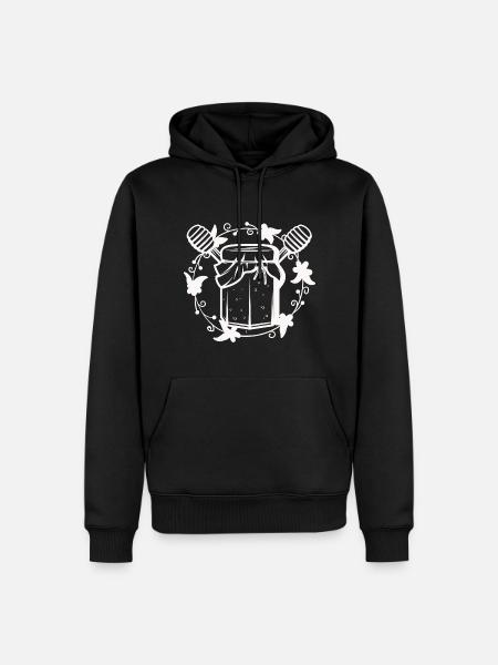 Biene Imker Naturschutz Honig - Nachhaltigkeit - Herre Premium økologisk hoodie - sort