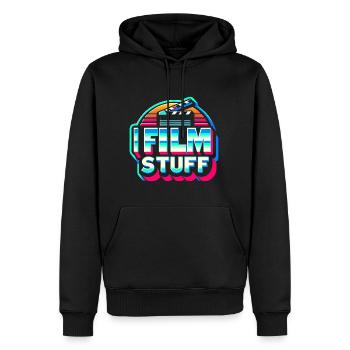 I Film Stuff 17 - Men’s Premium Organic Hoodie - black - Front - Nico (187cm)