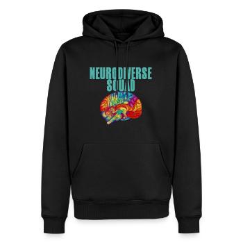 Neurodiverse Squad 4 - Männer Premium Bio Hoodie - Schwarz - Vorne - Nico (187cm)