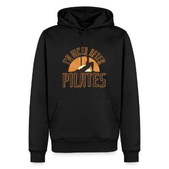 I'm Nicer After Pilates - Männer Premium Bio Hoodie - Schwarz - Vorne - Nico (187cm)