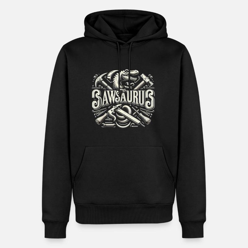 Sawsaurus 5 - Sweat à capuche Premium bio Homme - noir