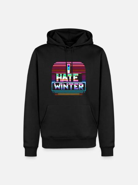 I Hate Winter 9 - Men’s Premium Organic Hoodie - black