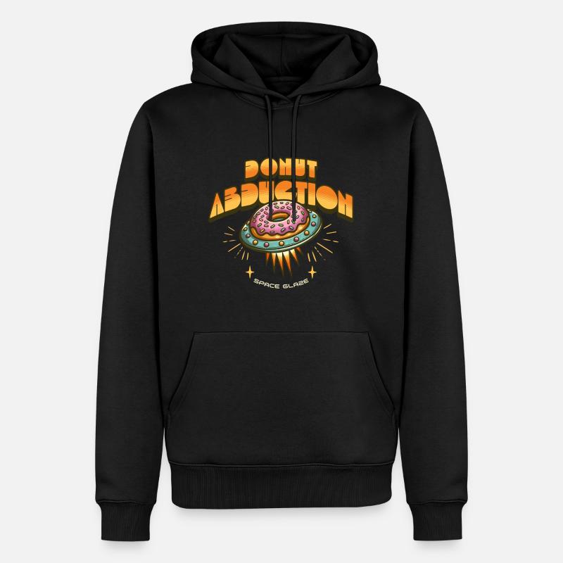 Donut Ufo - Sweat à capuche Premium bio Homme - noir