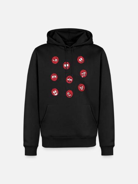 Lychee - Men’s Premium Organic Hoodie - black