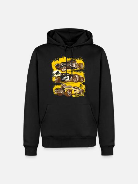 Hot Wheels Tre bilmodeller - Herre Premium økologisk hoodie - sort
