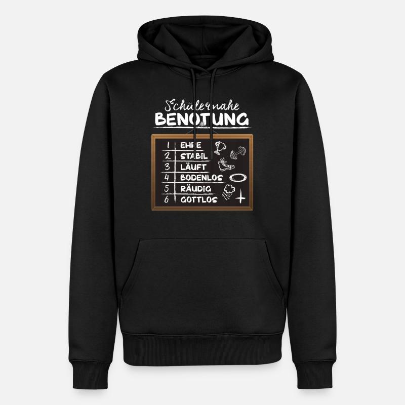 Lehrer, Lehrerinnen - Lustiger Spruch - Geschenk - Männer Premium Bio Hoodie - Schwarz