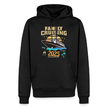 Familien Kreuzfahrt 2025 - Männer Premium Bio Hoodie - Schwarz - Vorne - Nico (187cm)
