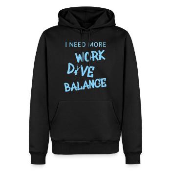 Tauchen, Spruch für Taucher - Männer Premium Bio Hoodie - Schwarz - Vorne - Nico (187cm)