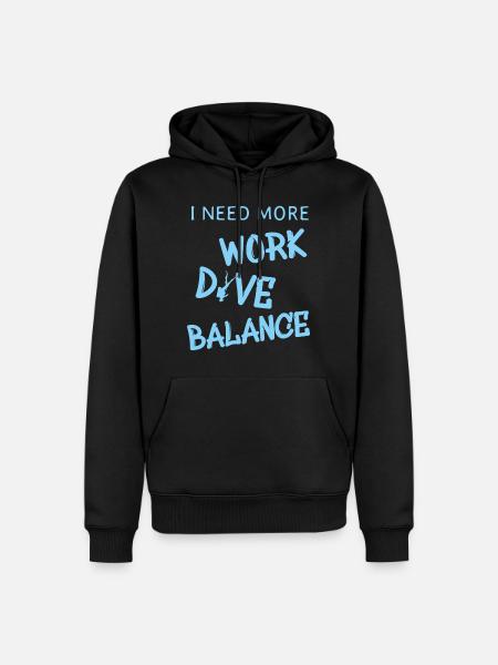 Tauchen, Spruch für Taucher - Männer Premium Bio Hoodie - Schwarz