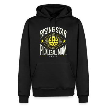 Maman du pickleball d’une étoile montante - Sweat à capuche Premium bio Homme - noir - Devant - Nico (187cm)