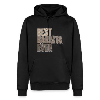 Best Barista Ever - Männer Premium Bio Hoodie - Schwarz - Vorne - Nico (187cm)
