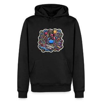 Équipage de pêche au crabe 18 - Sweat à capuche Premium bio Homme - noir - Devant - Nico (187cm)