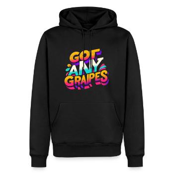 Got Any Grapes 10 - Men’s Premium Organic Hoodie - black - Front - Nico (187cm)
