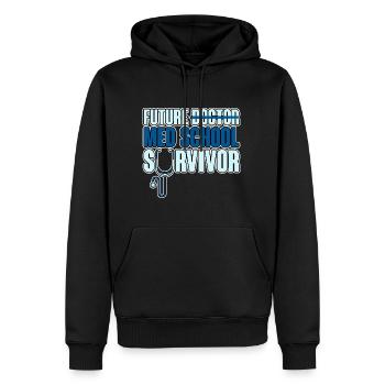 Future Med School Survivor 2 - Men’s Premium Organic Hoodie - black - Front - Nico (187cm)
