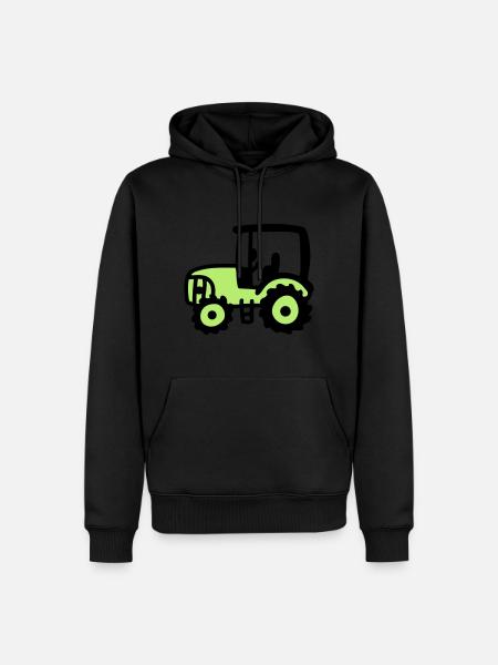 Tractor - Men’s Premium Organic Hoodie - black