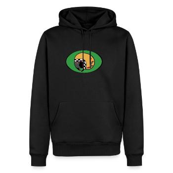 Moto Helm Roller Motocross Rennen - Männer Premium Bio Hoodie - Schwarz - Vorne - Nico (187cm)
