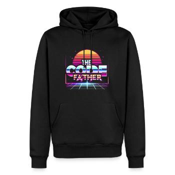 The Codefather 5 - Männer Premium Bio Hoodie - Schwarz - Vorne - Nico (187cm)