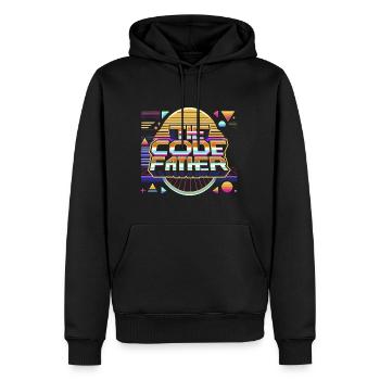 The Codefather 8 - Männer Premium Bio Hoodie - Schwarz - Vorne - Nico (187cm)