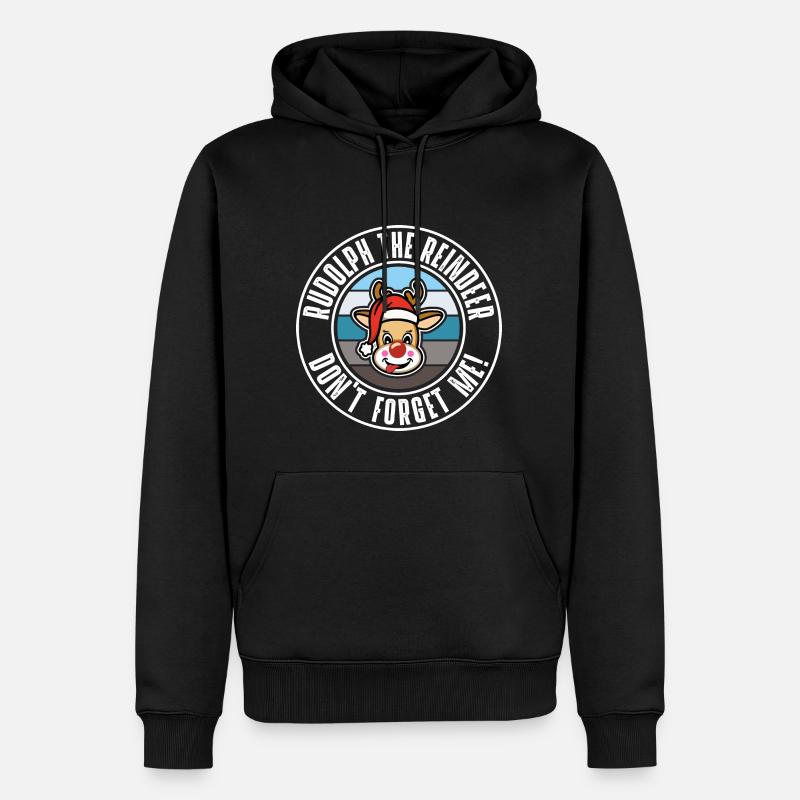 Rudolph - Sweat à capuche Premium bio Homme - noir