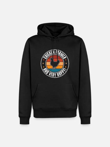 Chicken - Men’s Premium Organic Hoodie - black