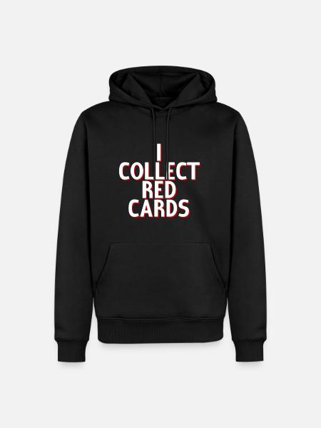 I Collect Red Cards 4 - Men’s Premium Organic Hoodie - black