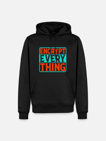 Encrypt Everything 4 - Men’s Premium Organic Hoodie - black