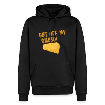 Descends de mon Queso 2 - Sweat à capuche Premium bio Homme - noir - Devant - Nico (187cm)