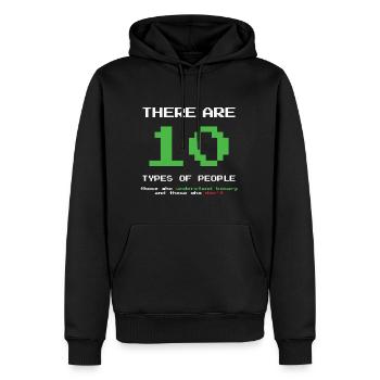 There are 10 Types of People Funny Programmer - Männer Premium Bio Hoodie - Schwarz - Vorne - Nico (187cm)