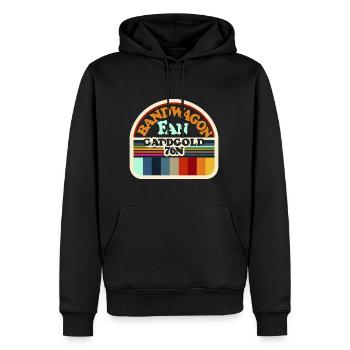 Bandwagon Fan 18 - Männer Premium Bio Hoodie - Schwarz - Vorne - Nico (187cm)