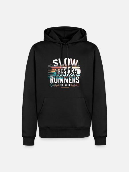 Slow Runners Club 9 - Men’s Premium Organic Hoodie - black