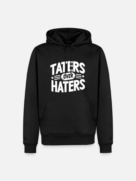 taters over haters 13 - Men’s Premium Organic Hoodie - black
