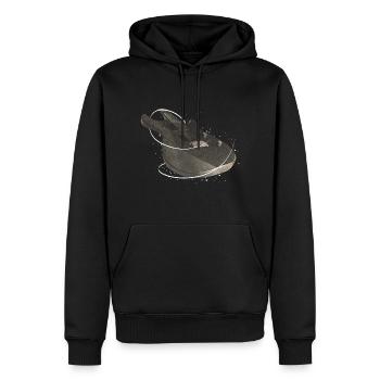 Guitar - Gitarre - Männer Premium Bio Hoodie - Schwarz - Vorne - Nico (187cm)