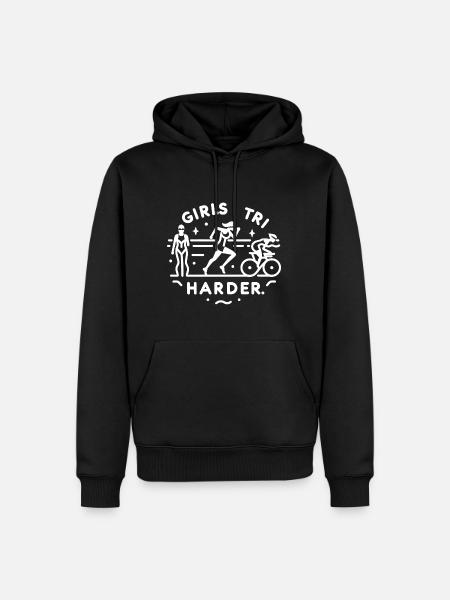 Filles Tri 10 - Sweat à capuche Premium bio Homme - noir
