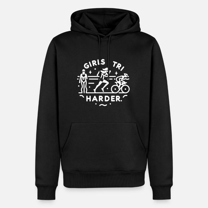 Filles Tri 10 - Sweat à capuche Premium bio Homme - noir