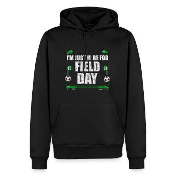 I'm Just Here For Field Day 10 - Men’s Premium Organic Hoodie - black - Front - Nico (187cm)