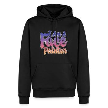 I Am A Face Painter 2 - Men’s Premium Organic Hoodie - black - Front - Nico (187cm)