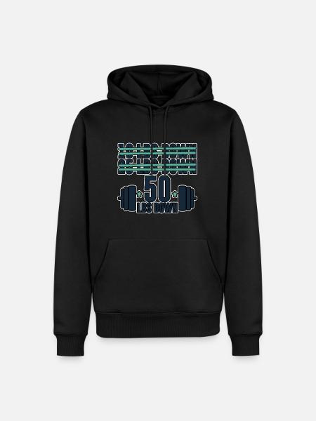 50 Lbs Down 4 - Männer Premium Bio Hoodie - Schwarz