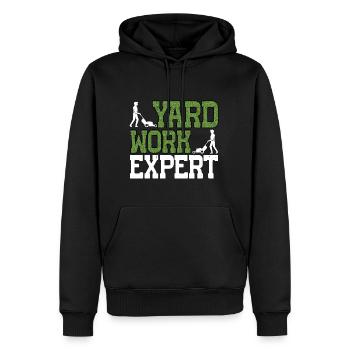 Yard Work Expert 22 - Männer Premium Bio Hoodie - Schwarz - Vorne - Nico (187cm)