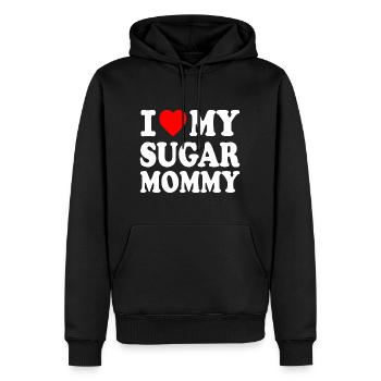 I love my Sugar mommy - Sweat à capuche Premium bio Homme - noir - Devant - Nico (187cm)