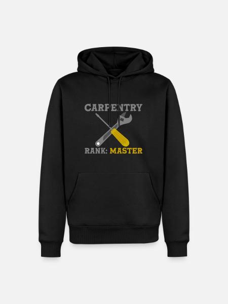 Carpentry Rank Master 2 - Men’s Premium Organic Hoodie - black