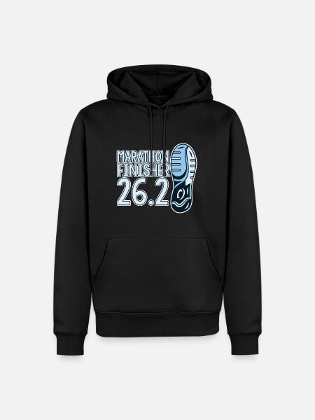 Marathon Finisher 26.2 4 - Men’s Premium Organic Hoodie - black