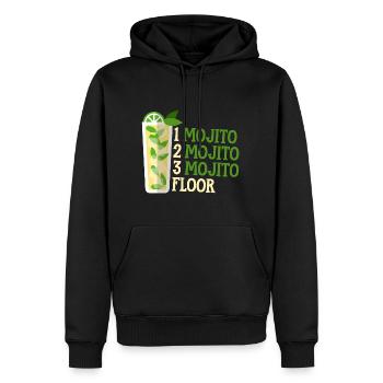 One Mojito Two Mojito Three Mojito Floor 2 - Männer Premium Bio Hoodie - Schwarz - Vorne - Nico (187cm)