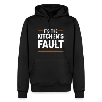 It's The Kitchen's Fault 4 - Men’s Premium Organic Hoodie - black - Front - Nico (187cm)