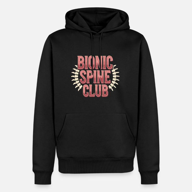 Bionic Spine Club 10 - Männer Premium Bio Hoodie - Schwarz