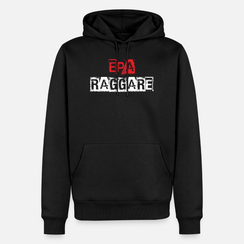 eparaggareroedvit - Männer Premium Bio Hoodie - Schwarz