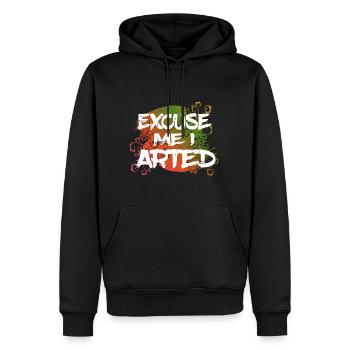 Excuse Me I Arted 6 - Männer Premium Bio Hoodie - Schwarz - Vorne - Nico (187cm)